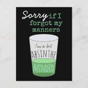 Carte Postale Un peu d'esprit d'absinthe