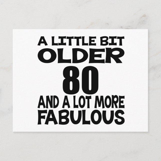Carte Postale Un Peu Plus De 80 Dessins D'Anniversaire (Devant)