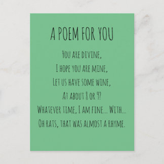 Carte Postale Un poème pour toi