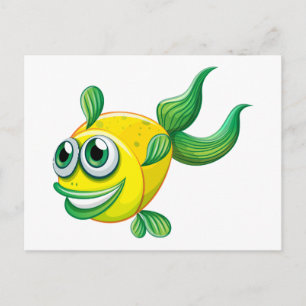 Carte Postale Un poisson moche