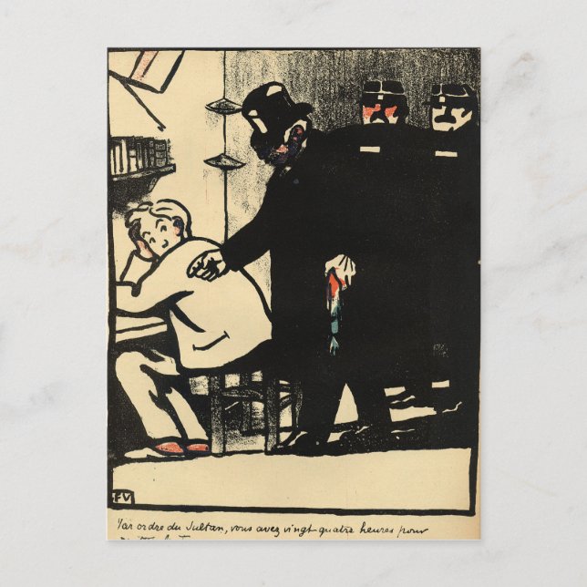 Carte Postale Un prisonnier est exilé de Crimes et (Devant)
