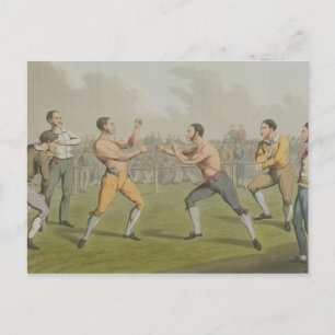 Carte Postale Un prix combat, aquatiné par I. Clark, pub. par Th