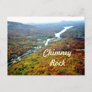Carte Postale Un regard vers le bas de Chimney Rock
