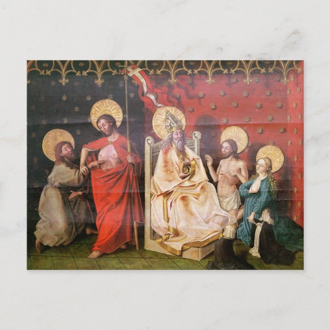 Carte Postale Un retable représentant le Christ avec saint Thoma (Devant)