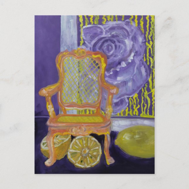 CARTE POSTALE UN ROSE VIOLENT À PARIS (Devant)