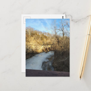 Carte Postale Un ruisseau gelé à Burlington Iowa 