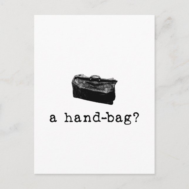 Carte Postale Un sac à main ? (Devant)