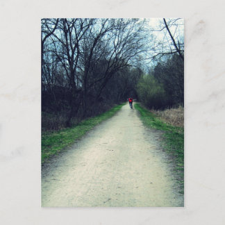 Carte Postale Un sentier cyclable dans un parc