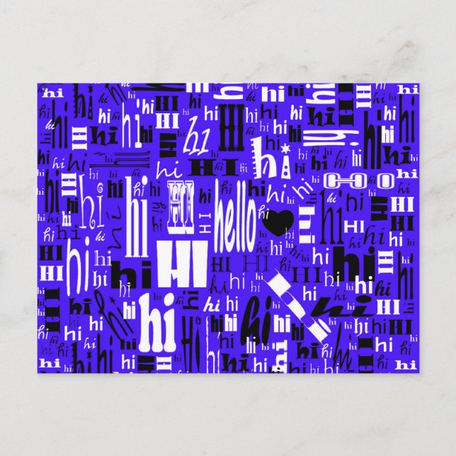 Carte Postale Un simple Bonjour (Devant)