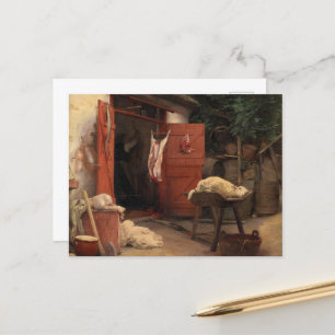 Carte Postale Un Slaughhouse à Hellebaek par Carl Bloch