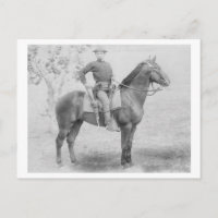 Un soldat à cheval au Dakota du Sud Photo