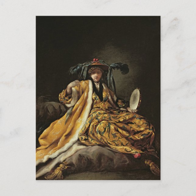 Carte Postale Un sultana grec, 1748 (Devant)
