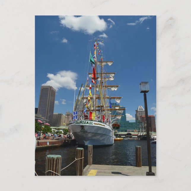 Carte Postale Un Tallship à Baltimore (Devant)