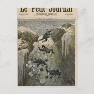 Carte Postale Un terrible accident dans les Alpes