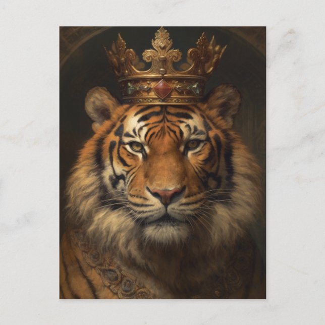 Carte Postale Un Tigre royal (Devant)