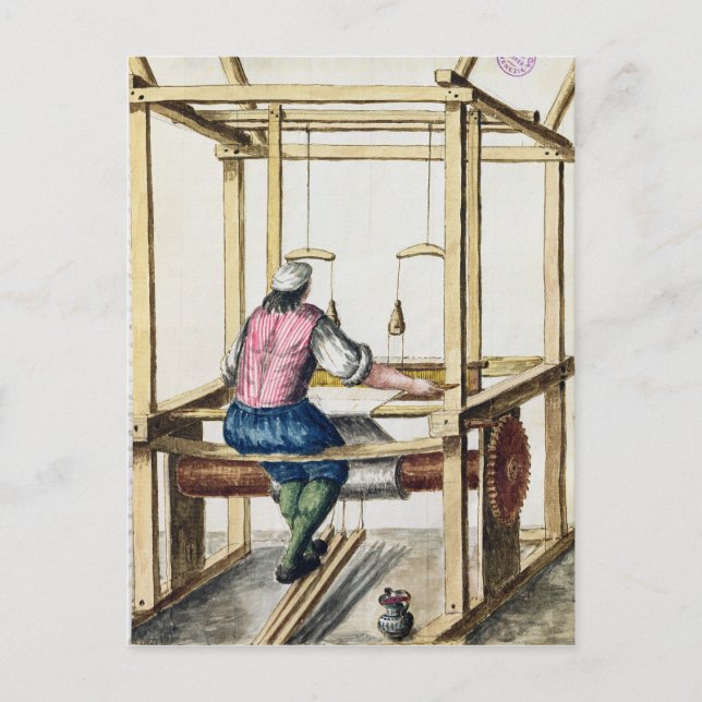 Carte Postale Un tisserand vénitien (Devant)