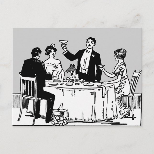Carte Postale Un toast (Devant)