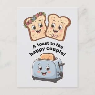 Carte Postale Un Toast Au Heureux Couple Mariage Drôle