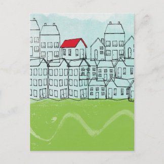 Carte Postale Un toit rouge