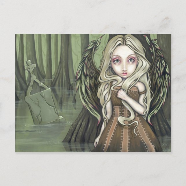 Carte postale "Un tombeau dans le marais" (Devant)