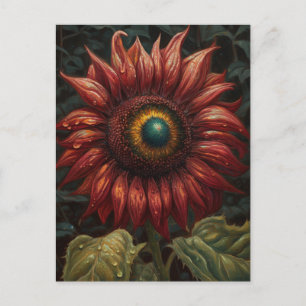 Carte Postale Un tournesol rouille