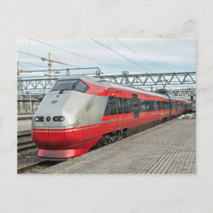 Carte Postale Un train norvégien arrive à Oslo S