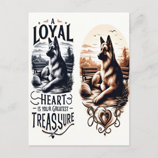 Carte Postale Un trésor de coeur loyal (Devant)