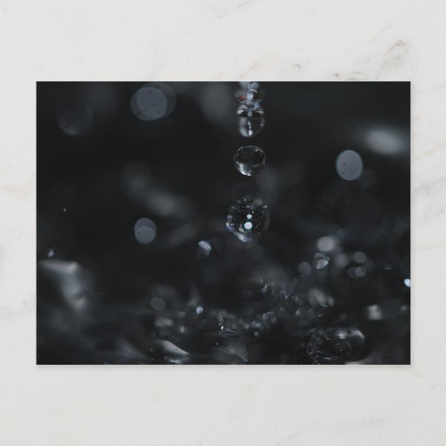 Carte Postale Un trio de gouttes d'eau (Devant)