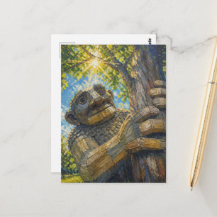 Carte Postale Un troll géant soutient un arbre