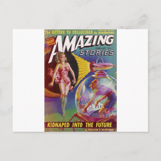 Carte Postale Un type pourpre dans le monde (Devant)