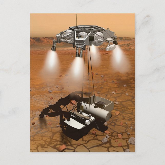Carte Postale Un Véhicule Ascent Quittant Mars. (Devant)