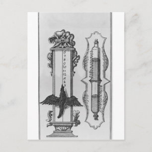 Carte Postale Un vieux clepsydras, illustration