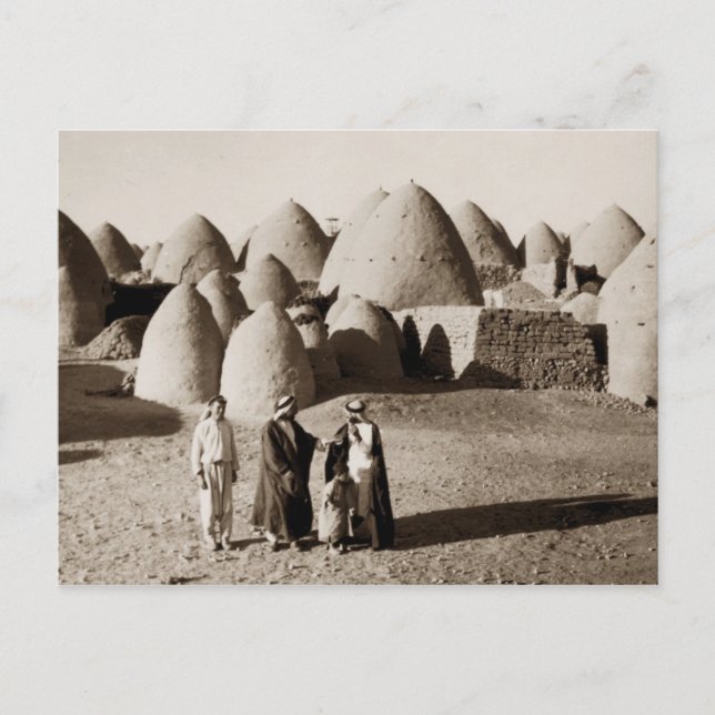 Carte Postale Un village de ruches au-delà d'Alep en Syrie (Devant)