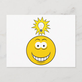 Carte Postale Un visage d'idée brillant
