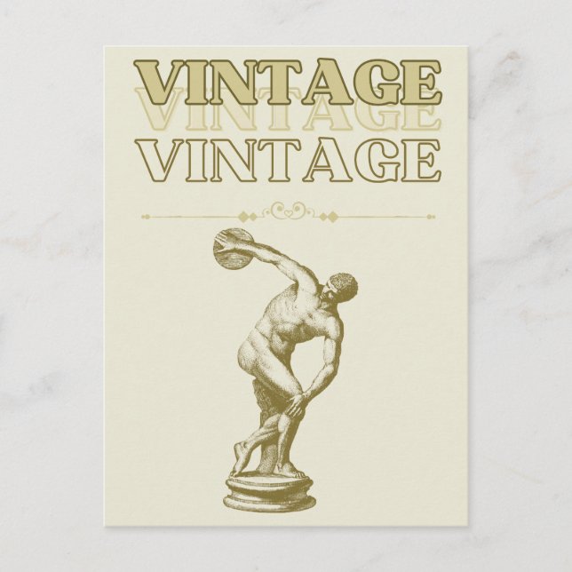 Carte Postale Un voyage à travers l'esthétique Vintage (Devant)