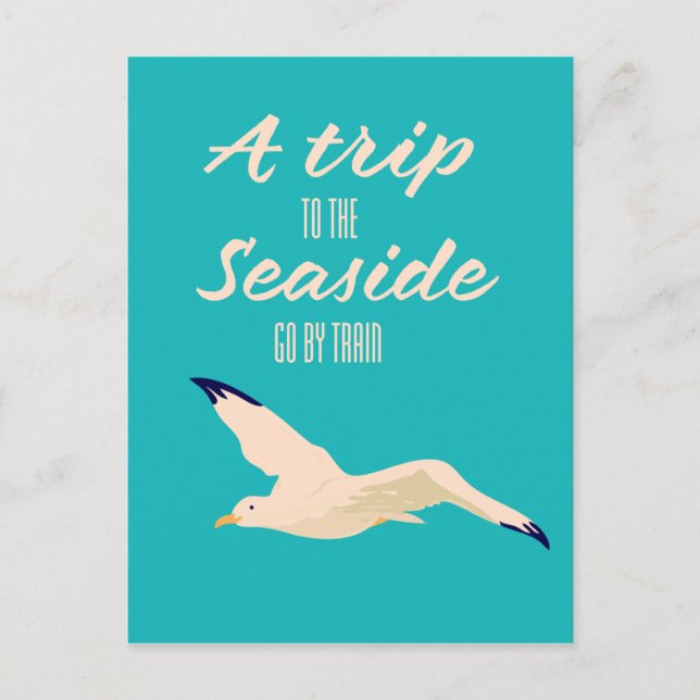 Carte Postale Un voyage au bord de la mer (Devant)
