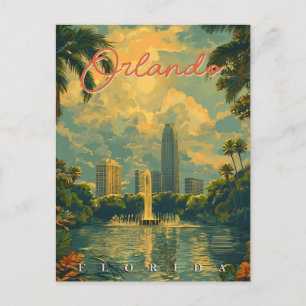 Carte Postale Un voyage dans le passé : Orlando vintage