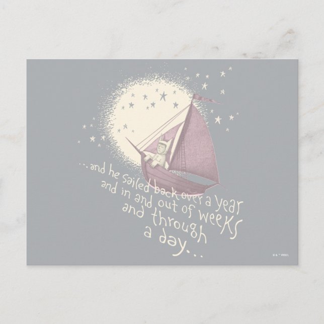 Carte Postale Un voyage d'un an avec Max (Devant)