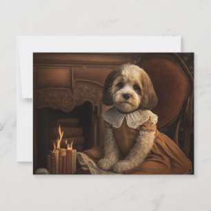 Carte Postale Un vrai chien est un spectacle joyeux à voir.