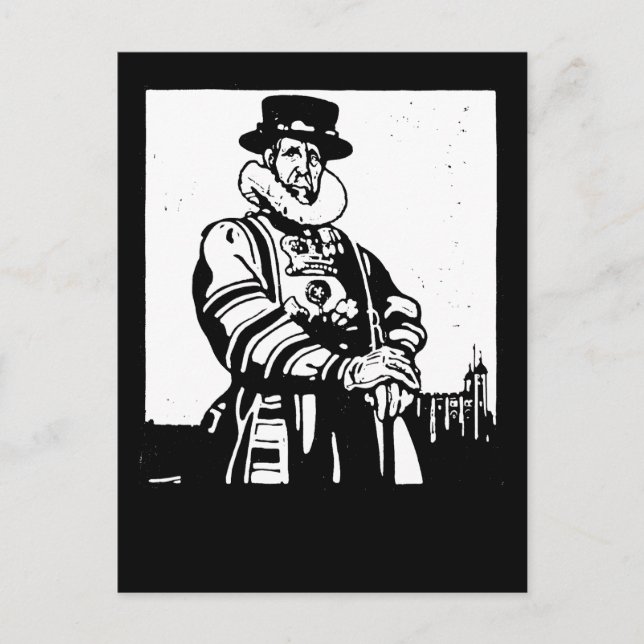 Carte Postale Un Yeoman Warder ou Beefeater (Devant)
