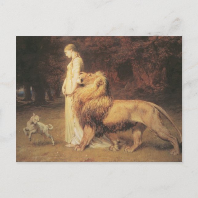 Carte Postale Una and the Lion (Devant)