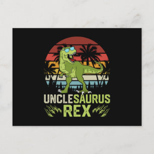 Carte Postale Unclesarurus Rex   Conception Cool de dinosaures r