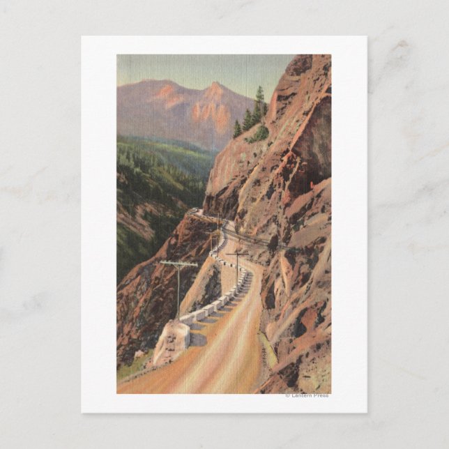 Carte Postale Uncompahgre Gorge et Million Dollard Highway (Devant)