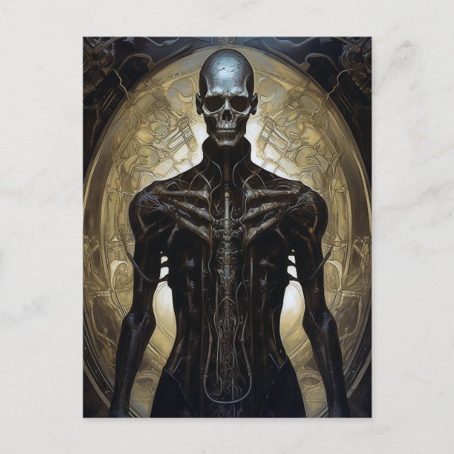 Carte Postale Undead Cyborg Sci-Fi Horror Art (Devant)