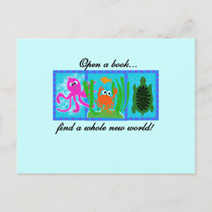 Carte Postale Undersea Adventure Ouvrir un livre