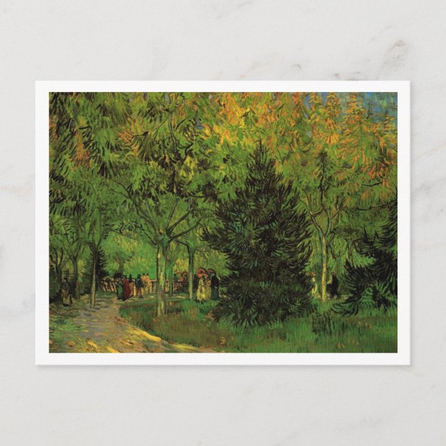 Carte Postale Une allée dans le jardin public à Arles (Devant)