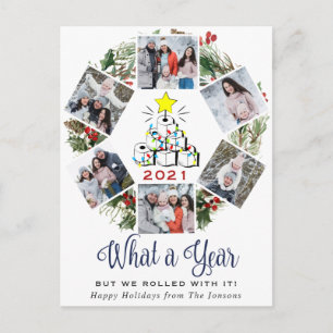 Carte Postale Une année Quarantaine Arbre de Noël 6 Photo