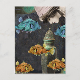 Carte Postale Une aventure imaginaire en mer