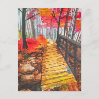 Carte Postale Une balade dans les bois