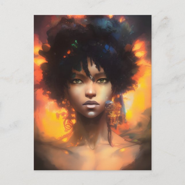 Carte Postale Une belle femme (Devant)